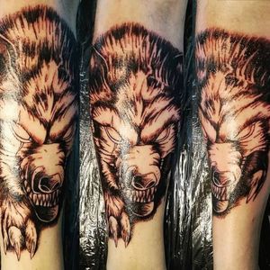 #tattoo #wolf #dark #wolftattoo #black #ink #inked #design #tattooed 
