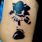 Tattoo for a Gamer #sonic #SonicExperience #Ps #Ps4 #PlayStation #Gamertattoo #Black #blackink #armtattoo 