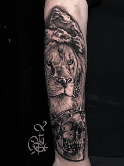 IG @q_tat2 #lion #blackandgrey #qtat2 #qtats #tattoo
