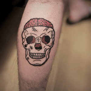 Skull from my flash, thanks dude! Much more like this available to be tattooed. 