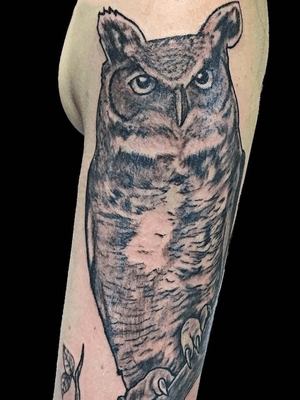 Owl tattoo by Greg!