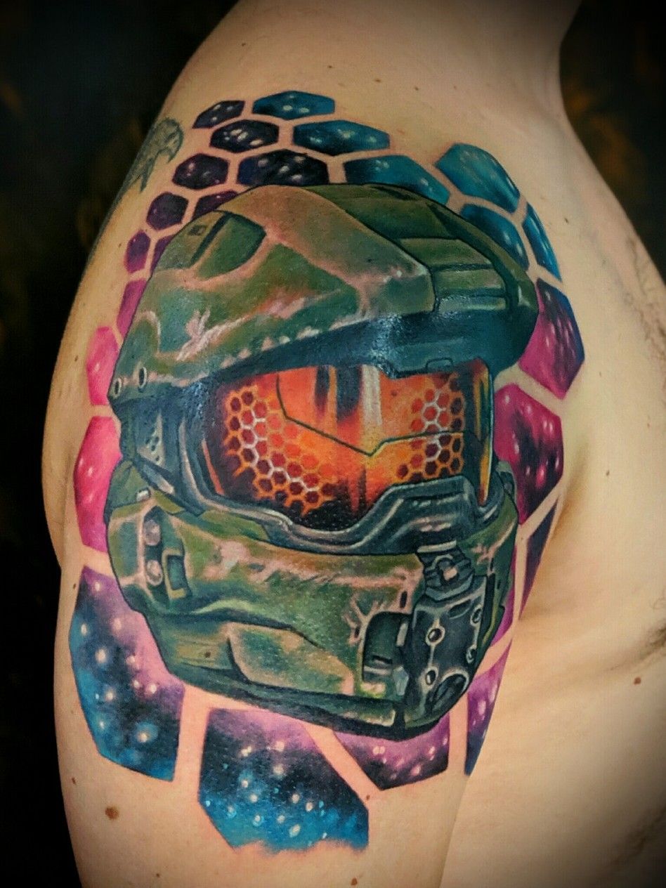 Master Chief and  James Mullin tattoos and illustrations  Facebook
