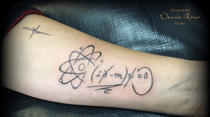 Ecuación de Dirac tattoo. 