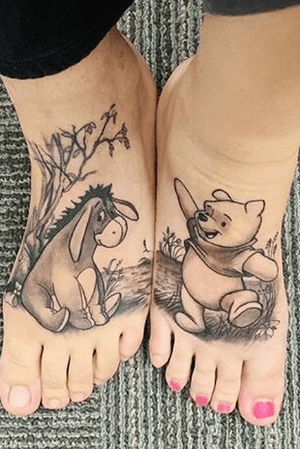 Healed Winnie the Pooh piece for two sisters. Done on the same day in about 7-8 hours total. I don’t do a lot of non-realistic work but I had a lot of fun designing and tattooing this. Always down for fun requests that are a little outside the usual 