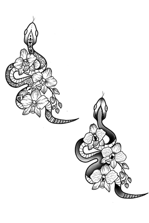 Custom snake designs #snake #snaketattoo #blackandgrey #blackandgreytattoo #linework #lineworktattoo #floral #floraltattoo #dotwork #dotworktattoo 