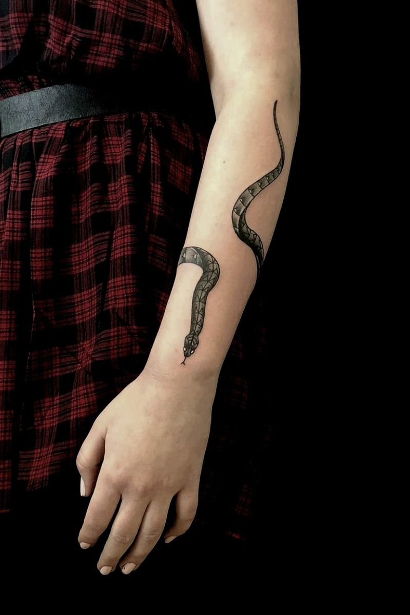 Tattoo uploaded by Raphe • Snake armband • Tattoodo