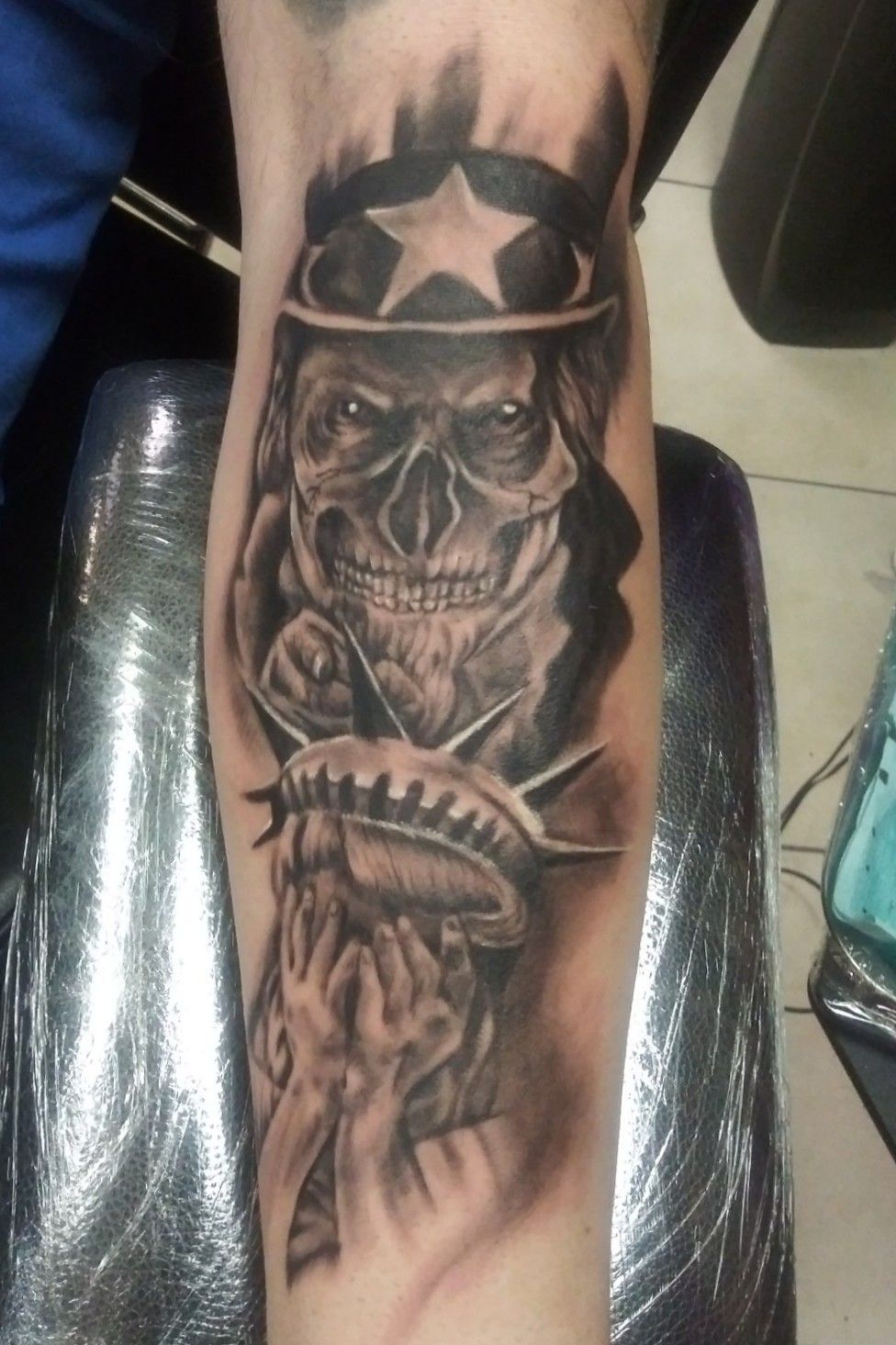 Uncle Sam Skull Tattoo By Filthmg  照片图像