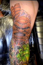 Thing from Fantastic Four on the knee