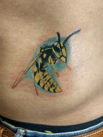 #wasptattoo #yellowjacket #insecttattoo #insect #colortattoo