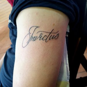 This is one of the first script tattoos I did as an apprentice..