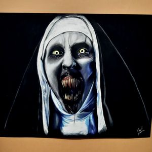 The Nun #Valak#thenun#movie#horror#drawing#colorpencil#realism#