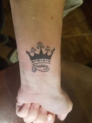 Queen, couples tattoo