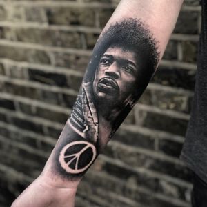 Jimmy Hendrix portrait 