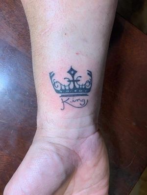 King, couples tattoo