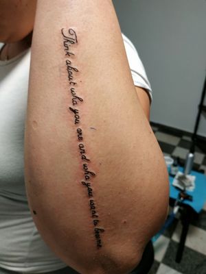 Text on arm