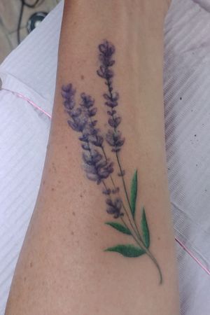Re work of a faded lavendar sprig