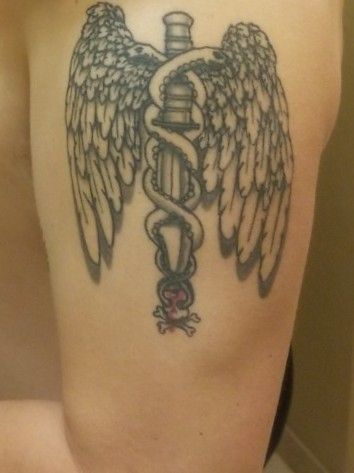 Fallen Heroes Tattoo  Piercing  Fun little combat medic piece that I got  to do Thank you    dirtyburke  Facebook