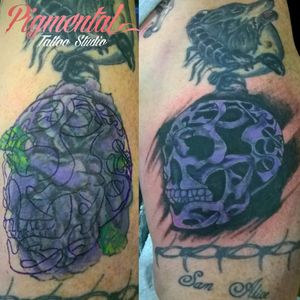 Cover Up of a Cover Up!#Skull #SkullTattoo #Celtic #CelticKnot #CelticSkullTattoo #CoverUp #CoverUpTattoo #CoverUpOfACoverUp 