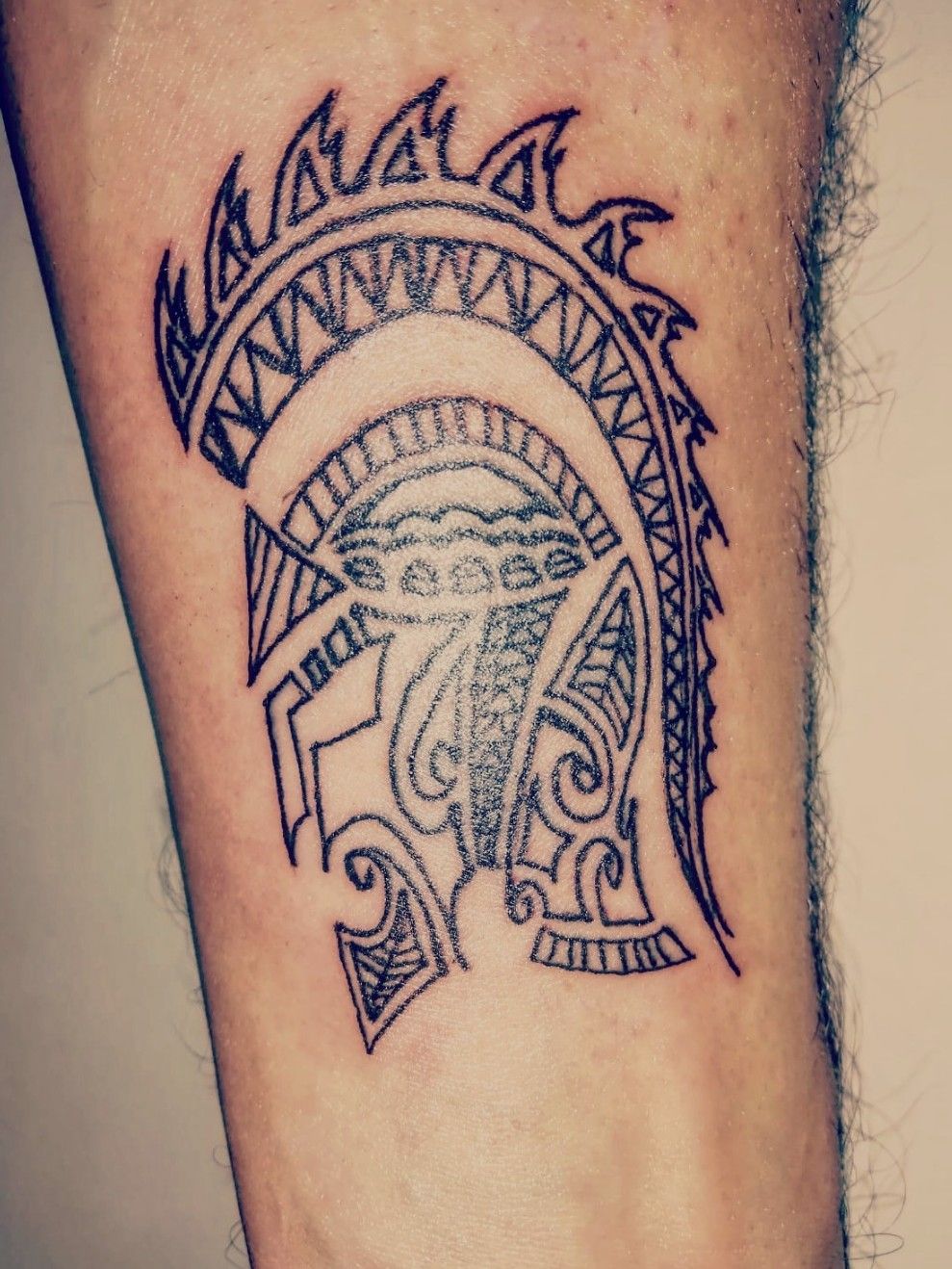 Tattoo Uploaded By Davide S Summa My Tatto Elmetto Gladiatore Maori Bobina Machine Tattoodo