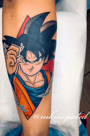 Goku on the back of the forearm