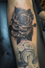 Black and gray rose 
