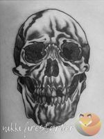 Let me do more skulls 👀💀 nikkifirestarter.com #tattoo #bodyart #bodymod #ink #art #nonbinaryartist #nonbinarytattooist #mnartist #mntattoo #visualart #tattooart #tattoodesign #skull #skulltattoo #grayscale #blackandgray #graywash #softshade #linework #sidetattoo 