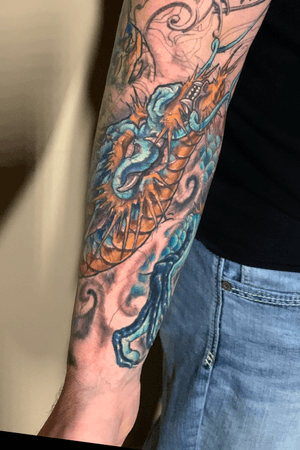 Dragon cover-up of a dragon...