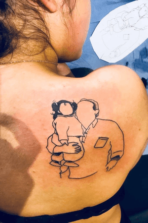 I really want to improve this tattoo, Is a outline of a really especial photo but I feel like now I want to add more colours on it