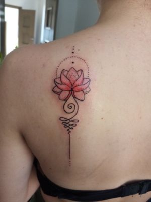 Lotus back tattoo