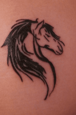 Very first tattoo, Represents my favorite animal🐴