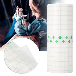 Aftercare tattoo film, medical grade. Breathable, waterproof.