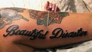 Beautiful Disaster#tattooideas #letteringtattoo #lettering 