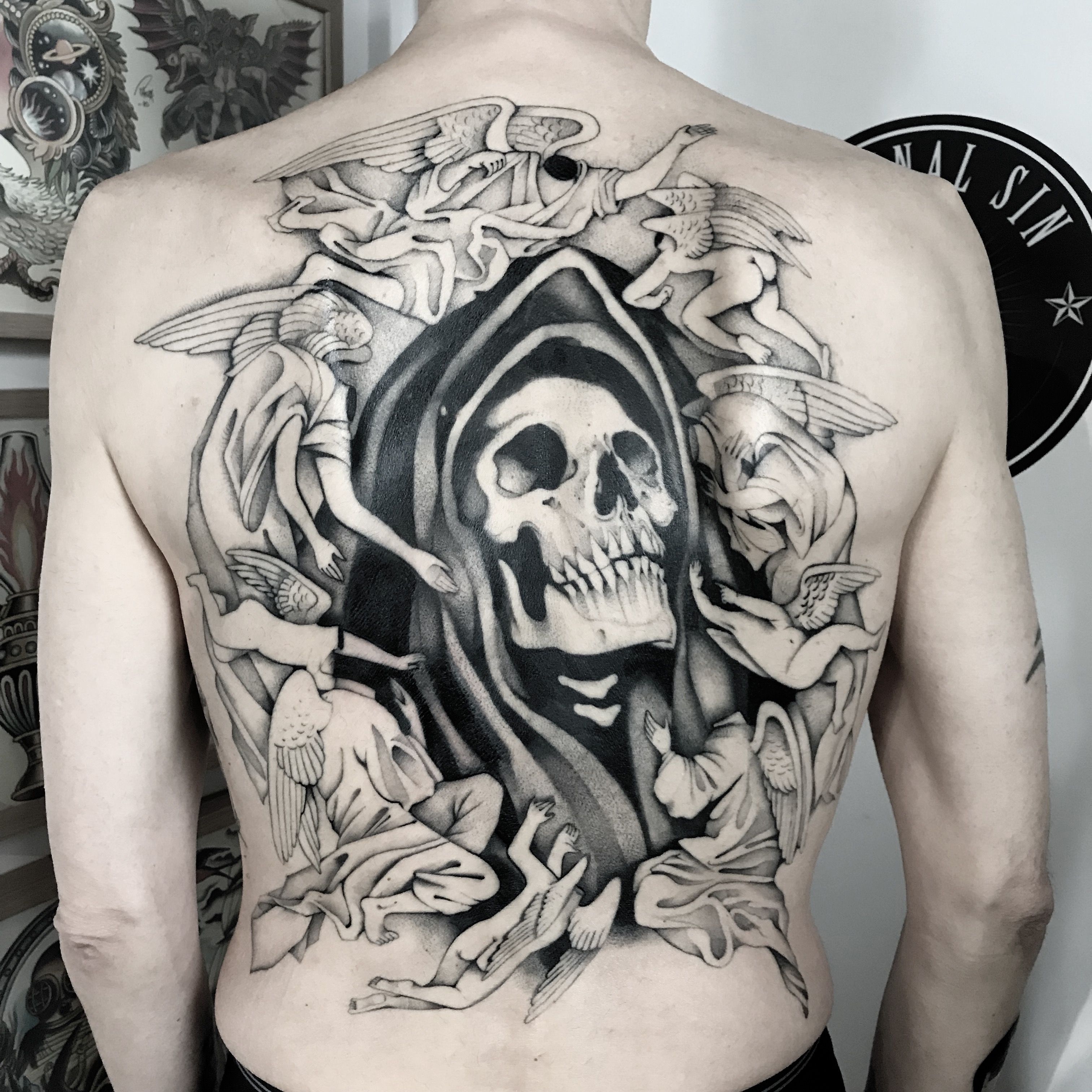 Grim Reaper Tattoos History Meanings  Designs
