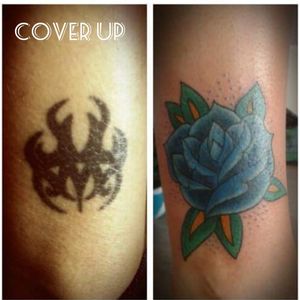 .#rosetattoo #tattoos #tattooedgirls #oldschooltattoo #tattooed #tattooartist #tattoolove #tattooart #tattoolife #coverup 