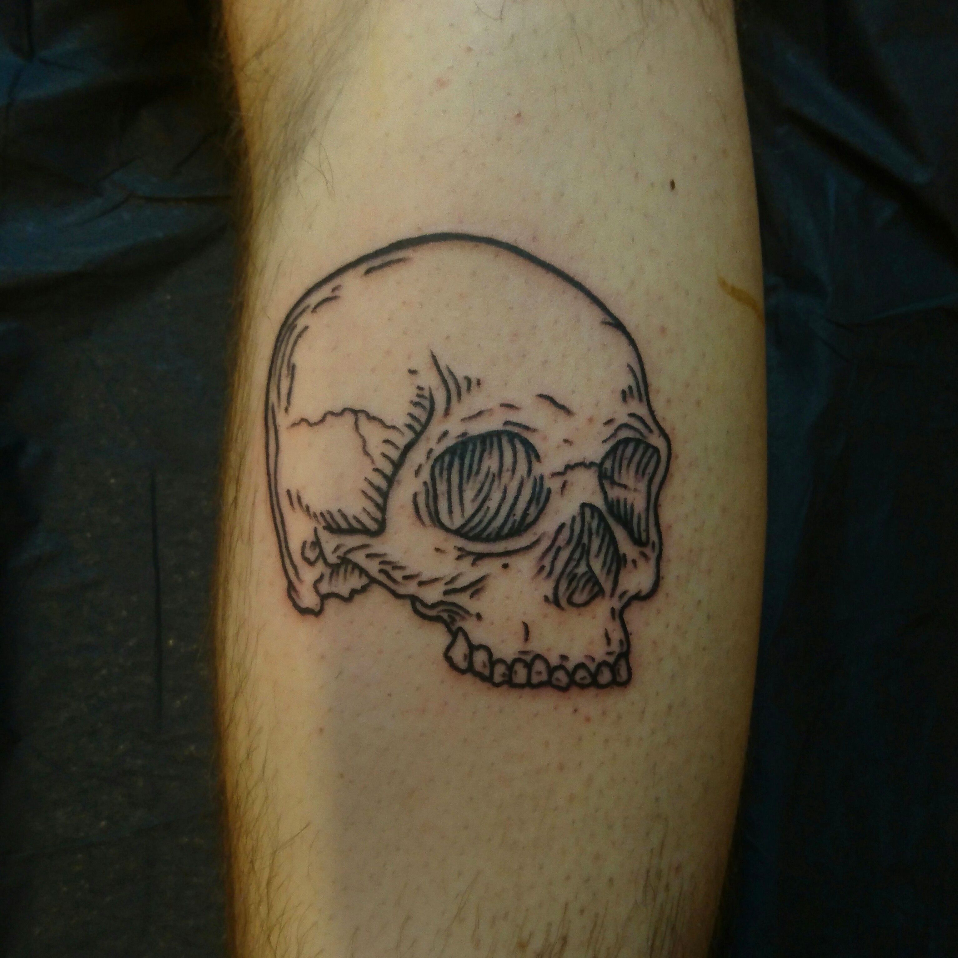 Tattoo uploaded by Unterstrich Tätowierungen • skull tattoo #skull