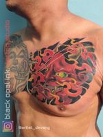 Yakuza tattoo Japanese Tattoo color ink realistic ink realism tattoo Japanese character
