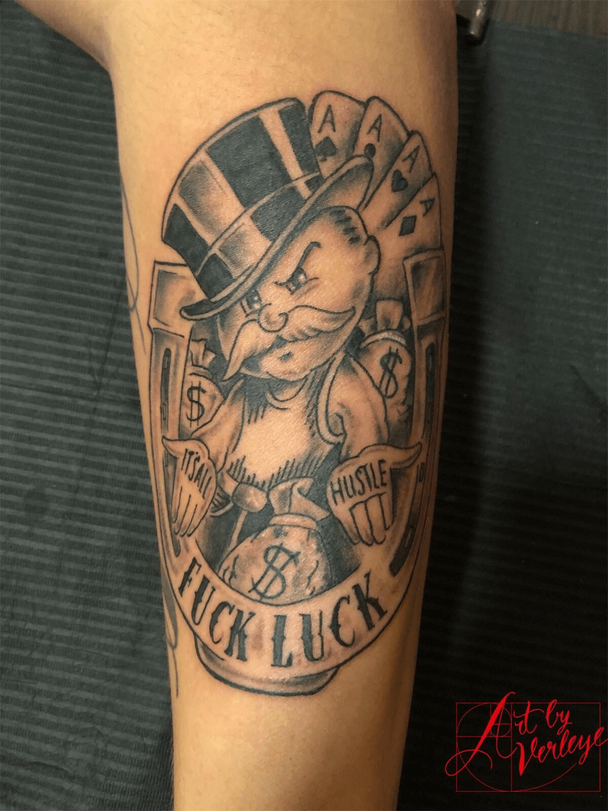 Monopoly man Tattoo by josh whittaker rokmaticink  Cartoon tattoos  Money tattoo Tattoo sleeve designs