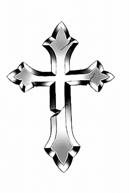 Cross tattoo Black and White Stock Photos  Images  Alamy