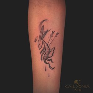 "Bleeding Arrows"For any tattoo enquiry, please contact me directly on my new website:www.caledoniatattoo.com#animaltattoo #arrowtattoo #rabbittattoo #illustration #illustrationtattoo