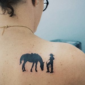 Tattoo - Gaúcha com cavalo