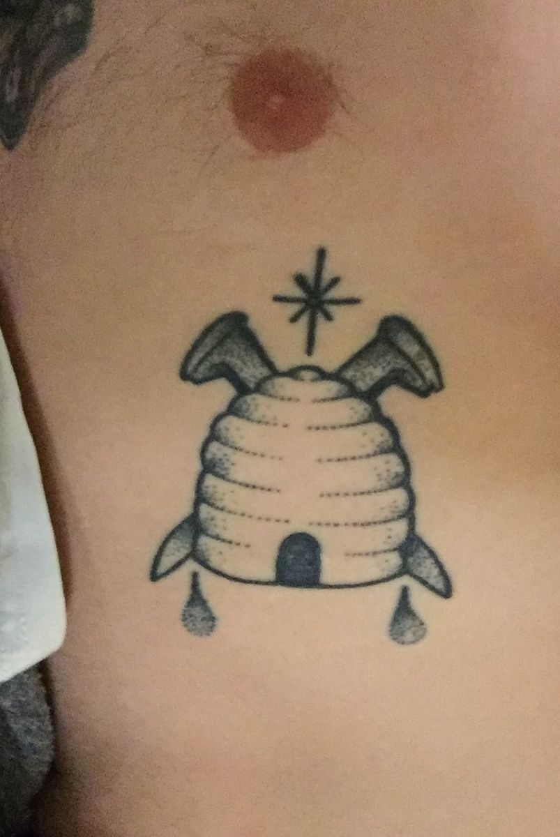 Tattoo Uploaded By Ryan Judge Beehive With Railroad Spikes Dot And 