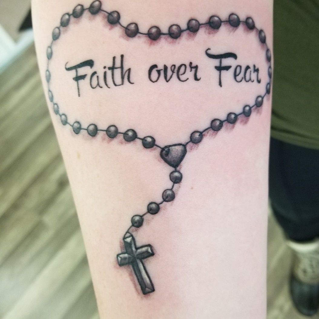 faith over fear tattoo  Fear tattoo Faith tattoo Faith tattoo on wrist