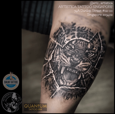 Black and grey Tiger breaking out. On client innerarm. Tattooed at Needle Art Tattoo (Netherlands). 😊🙏🏻 ARTISTICA TATTOO SINGAPORE 74A Dunlop Street #02-00 Singapore 209402 ☎️ +65 82222604 #tattoo #tattooed #tattoolovers #ilovetattoo #sgtattoo #singaporetattoo #singaporetattooartist #bodyart #nopainnogain #tiger #blackandgreytattoos #innerarmtattoo #realistictattoo #animal #artistica #artisticatattoo #artisticasingapore #ericartistica #balmtattoo #balmtattoosg #balmtattoosingapore #balmtattooteamsg #balmtattooartist #dragonbloodbutter #quantumtattooink #netherlands #europe #nedzrotary #criticaltattoosupply #sparktattoocartridges
