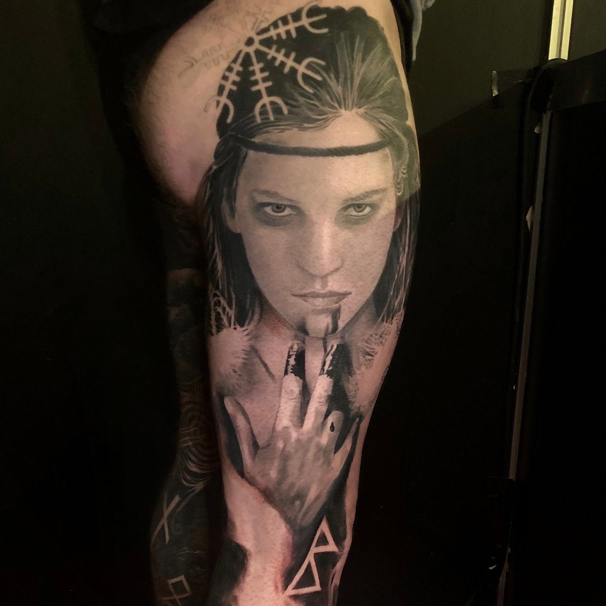  Tattoo uploaded by Alo Loco Tattoo • Celtic woman warrior full leg ...