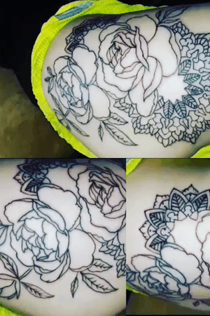 Floral/Henna (thigh piece) 