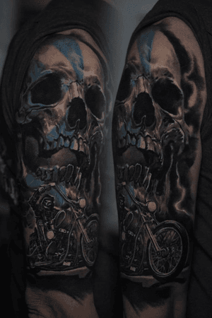 Badass pict inspired skull tattooed by @edgarivanov 💀🔥