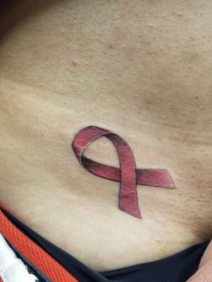 #cancertattoo #ribbon 