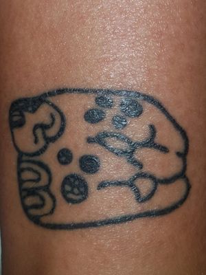 tattoo from a month ago that i forgot to upload lol. balam, mayan jaguar glyph