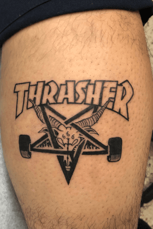 Thrasher Mag’ Skateboarding Logo. 