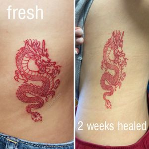 Minimalist Dragon Tattoo – Tattoo for a week